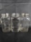 LOT OF (3) SQUARE ATLAS MASON JARS