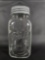 VINTAGE BALL PERFECT MASON SQUARE JAR WITH ZINC LID