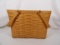 2000 LONGABERGER MAGAZINE BASKET WITH SWING HANDLES