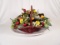 SERVING PLATTER AND FRUIT BASKET ARRANGEMENT