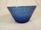 BLUE MIRRORED DECORATIVE BOWL