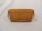 MEDIUM LONGABERGER BASKET AND (2) PLASTIC LINERS