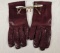 LADIES AIGNER LEATHER GLOVES WITH VINTAGE GLASSES