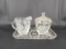 AMERICAN PRESCUT CREAM AND SUGAR SET