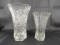 AMERICAN PRESCUT SMALL AND LARGE VASE