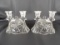 LOT OF (2) AMERICAN PRESCUT CANDLE HOLDERS