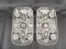LOT OF (2) AMERICAN PRESCUT RECTANGULAR SERVING DISHES