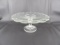 VINTAGE INDIANA GLASS PEDESTAL CAKE PLATE