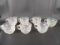 LOT OF (7) VINTAGE FEDERAL GLASS COLONIAL IRIDESCENT PUNCH CUPS