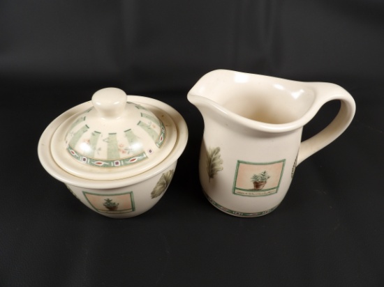 PFALTZGRAFF NATUREWOOD SUGAR AND CREAMER SET