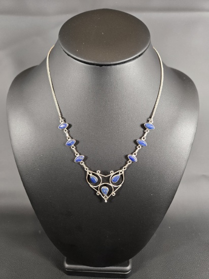 STERLING AGATE NECKLACE