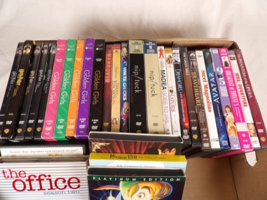 LARGE LOT (31) OF DVDS AND VHS
