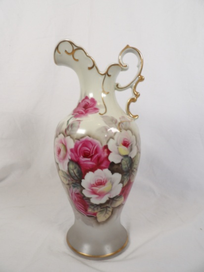 LARGE VINTAGE ARDCO ROSE PITCHER