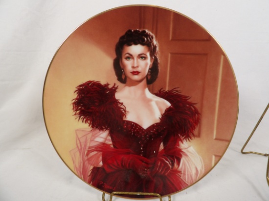 LOT OF (2) BRADFORD EXCHANGE "THE PASSION OF SCARLETT O'HARA" SERIES COLLECTORS PLATES