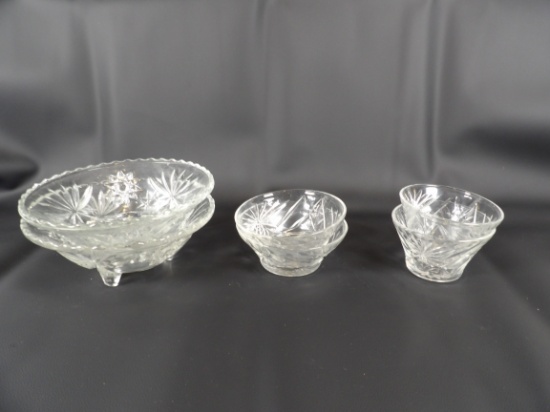 LOT OF (6) AMERICAN PRESCUT BOWLS