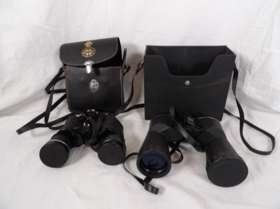 LOT OF (2) BINOCULARS WITH CASES