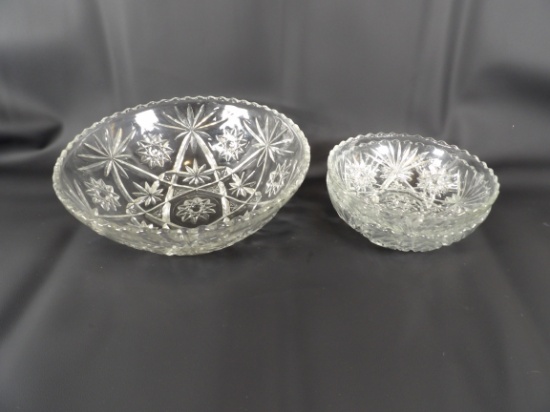 LOT OF (3) AMERICAN PRESCUT BOWLS