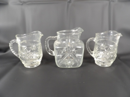 (3) AMERICAN PRESCUT PITCHERS