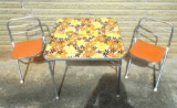 MCM STYLE CHILDREN'S DINING SET INCLUDING TABLE AND (2) CHAIRS