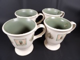SET OF (4) PFALTZGRAFF NATUREWOOD COFFEE CUPS