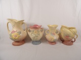 LOT OF (4) HULL ART POTTERY VASES