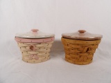 LOT OF (2) LONGABERGER HARVEST OF HOPE AMERICAN CANCER SOCIETY BASKETS