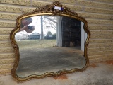 BEAUTIFUL VINTAGE MIRROR WITH WOODEN FRAME