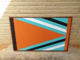 VERY LARGE MCM FABRIC WALL ART