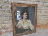 VINTAGE PRINT OF YOUNG JESUS AT THE TEMPLE