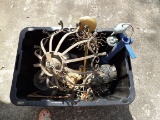 HUGE BOX OF MISC OUTDOOR DECOR