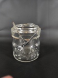 TINY VINTAGE ATLAS E-Z SEAL JAR WITH WIRE CLOSURE