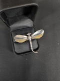 VINTAGE MEXICAN STERLING DRAGONFLY PIN