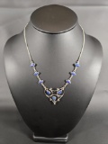 STERLING AGATE NECKLACE