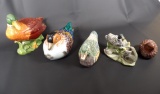 LOT OF (5) BIRD FIGURES