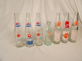 LOT OF (7) COKE AND PEPSI BOTTLES
