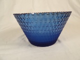 BLUE MIRRORED DECORATIVE BOWL