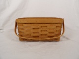 MEDIUM LONGABERGER BASKET AND (2) PLASTIC LINERS