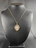 VINTAGE STYLE 1928 BRAND NECKLACE WITH FLOWER DETAIL