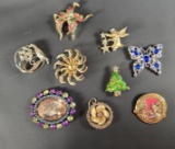 HUGE LOT OF (9) VINTAGE PINS