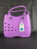 PURPLE OPTARI SOL TOTE AND SUNFLOWER FOBBZ