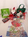HUGE LOT OF MISC CHRISTMAS DECOR AND GIFTS