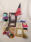 LOT OF APPROX (20) MISC HOME DECOR ITEMS AND OTHERS.