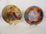 LOT OF (2) KNOWLES ANNIE AND NORMAN ROCKWELL COLLECTOR PLATES