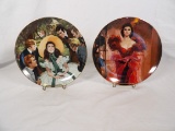 LOT OF (2) W. S. GEORGE GONE WITH THE WIND: GOLDEN ANNIVERSARY SERIES PLATES FEATURING SCARLETT