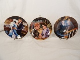 LOT OF (3) W. S. GEORGE GONE WITH THE WIND: GOLDEN ANNIVERSARY SERIES PLATES FEATURING ASHLEY