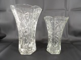 AMERICAN PRESCUT SMALL AND LARGE VASE
