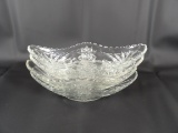 LOT OF (4) AMERICAN PRESCUT BANANA SPLIT DISHES