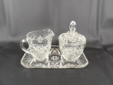 AMERICAN PRESCUT CREAM AND SUGAR SET