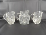 (3) AMERICAN PRESCUT PITCHERS