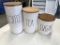 Rae Dunn Canisters
